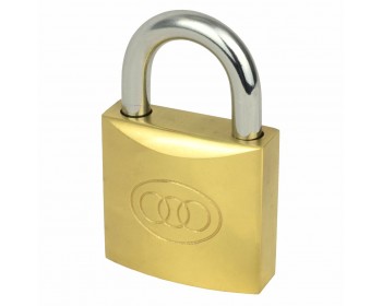 32mm Tri-Circle Brass Padlock